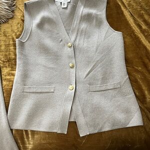 Rachel Zoe Beige Knit Top and Bottom set